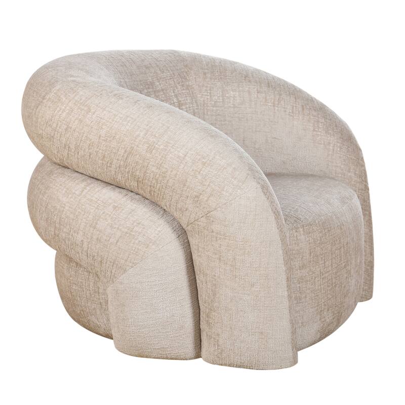 StyleCraft Arlo Swivel Tub Accent Chair - Solo Beige