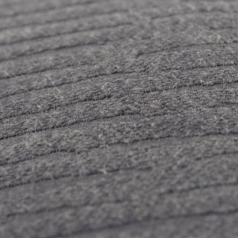 Solid With Tonal Abstract Cotton Pillow Cover