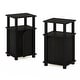 preview thumbnail 3 of 17, Furinno Brahms 3-Tier End Table with Door