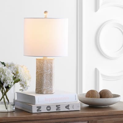 SAFAVIEH Lighting Montse 19" LED Table Lamp - 10"x10"x18.5". - 10W x 10D x 19H