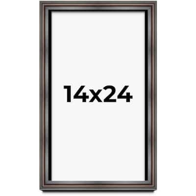 14x24 Shadow Box Frame Brown Cherry | 2.625 Inches Deep Pine Wood