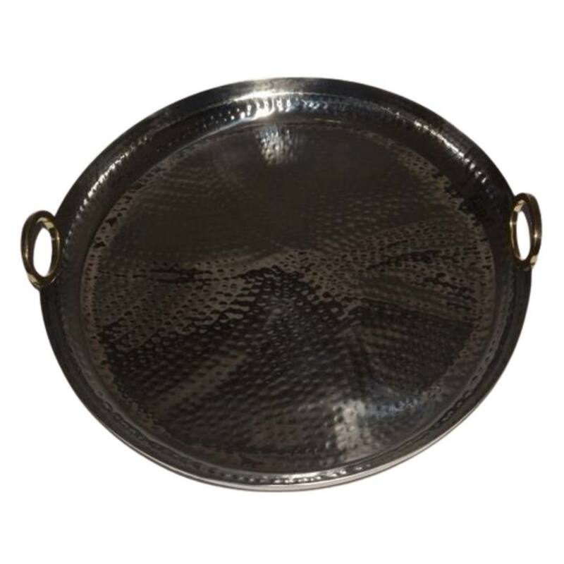 Jiallo Hamilton Round Tray - Stainless Steel
