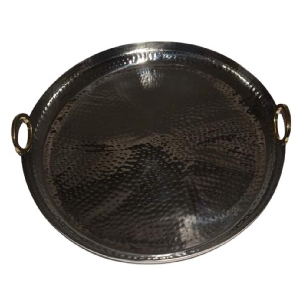 Jiallo Hamilton Round Tray - Stainless Steel