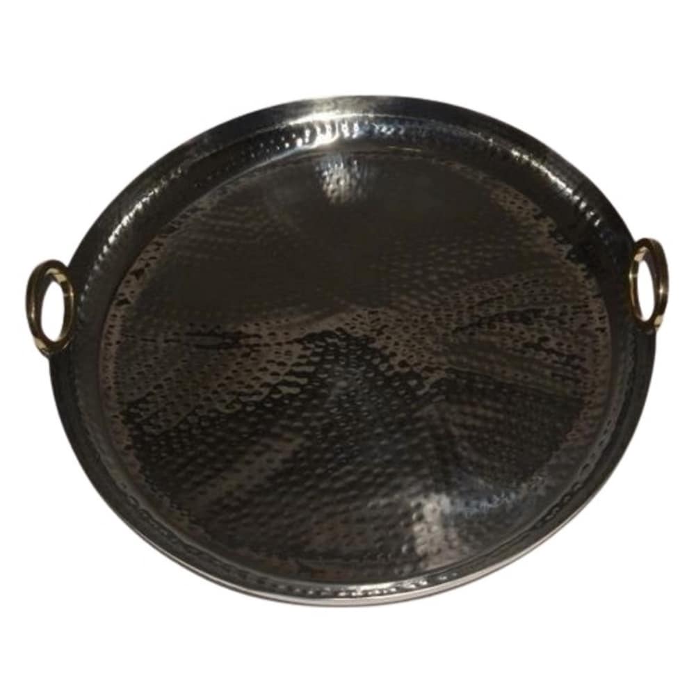 Jiallo Hamilton Round Tray - Stainless Steel