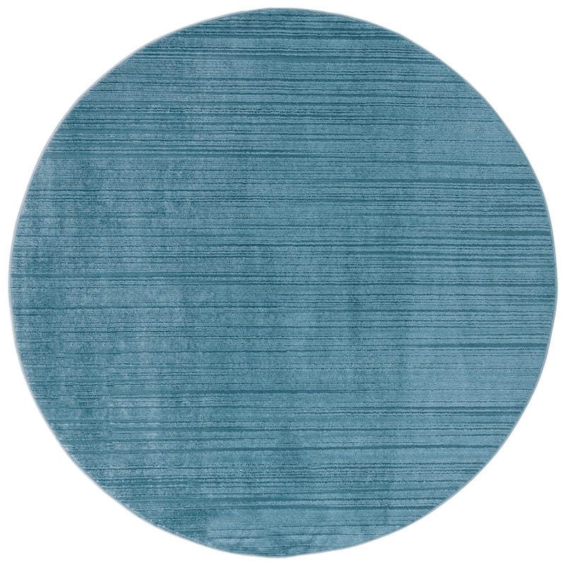 SAFAVIEH Harmony Kerys Contemporary Rug - 6'7" Round - Navy