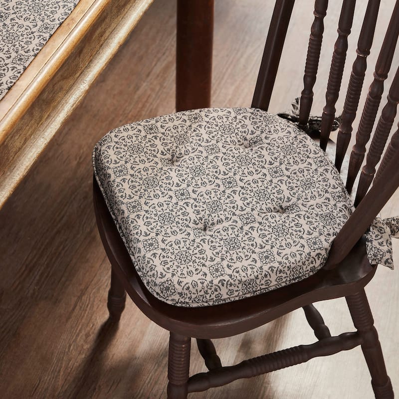 Custom House Jacquard Chair Pad 16.5x18
