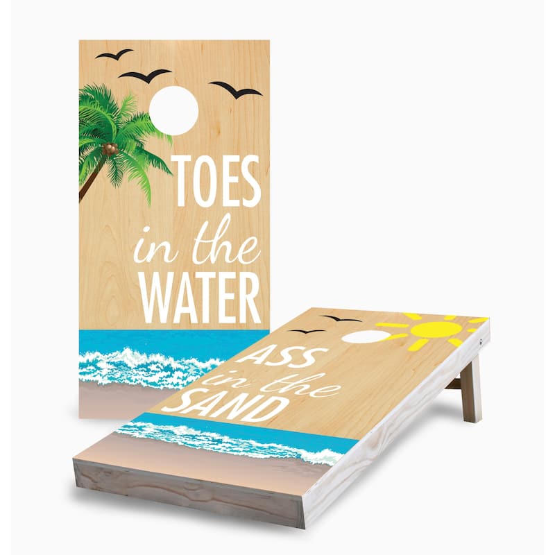 Toes in the Water Corn Hole Board Set - 16 Years and Up