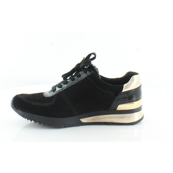 michael kors allie wrap trainer black gold