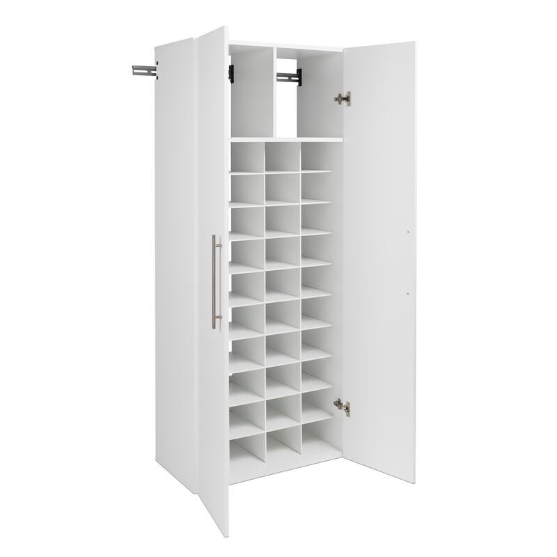 Prepac 30" HangUps Shoe Storage Cabinet - 30" W x 72" H x 16" D