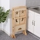 preview thumbnail 4 of 25, Qaba Kids Step Stool Folding Design, Bed Step Stool - 22" L x 22" W x 36.5" H