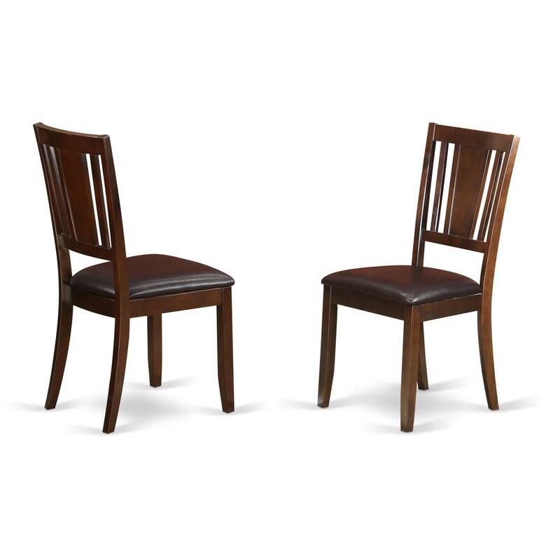 3-Piece Mahogany Finish Solid Wood Top - Dining Room Set - Seats 4