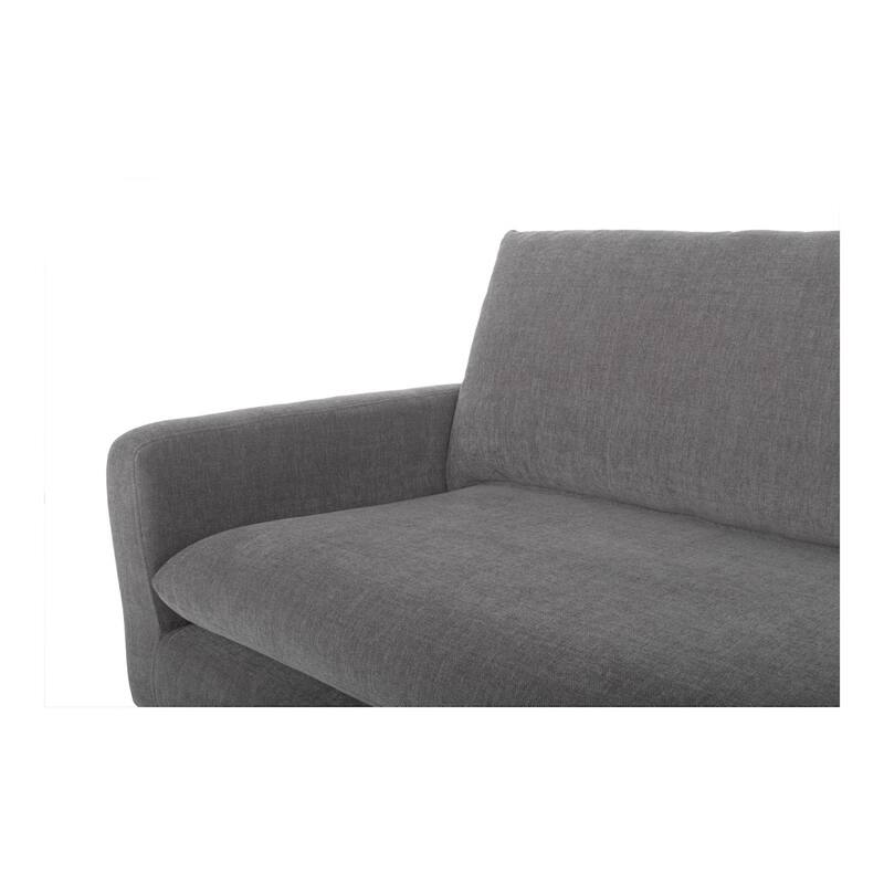 Aurelle Home Paul Modern Round Arm Sofa