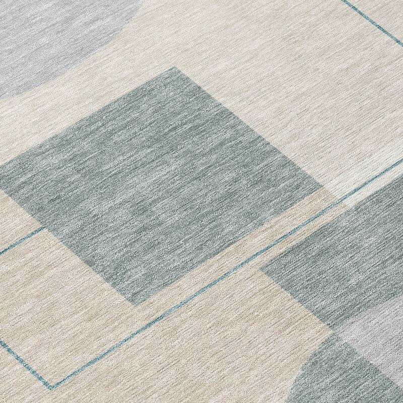 Machine Washable Indoor/ Outdoor Modern Filly Chantille Rug