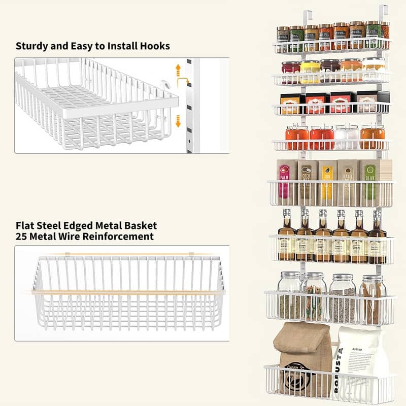 8-Tier Over The Door Pantry Organizer