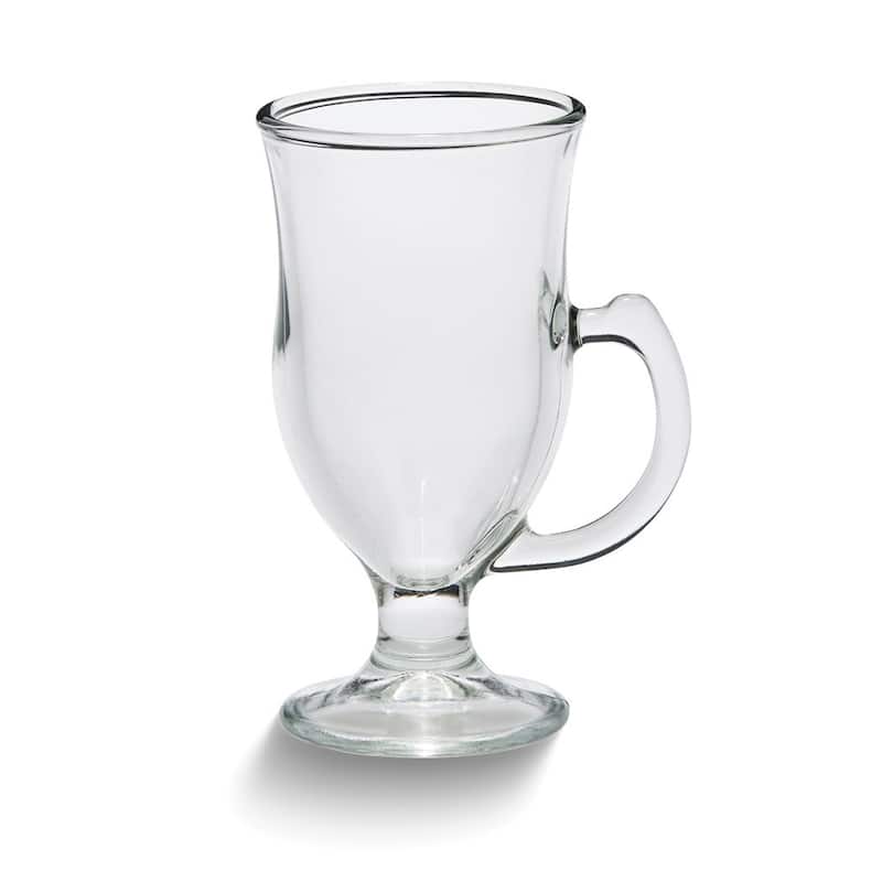 Curata Set of 12 Glass 8 Ounce Irish Coffee Mugs