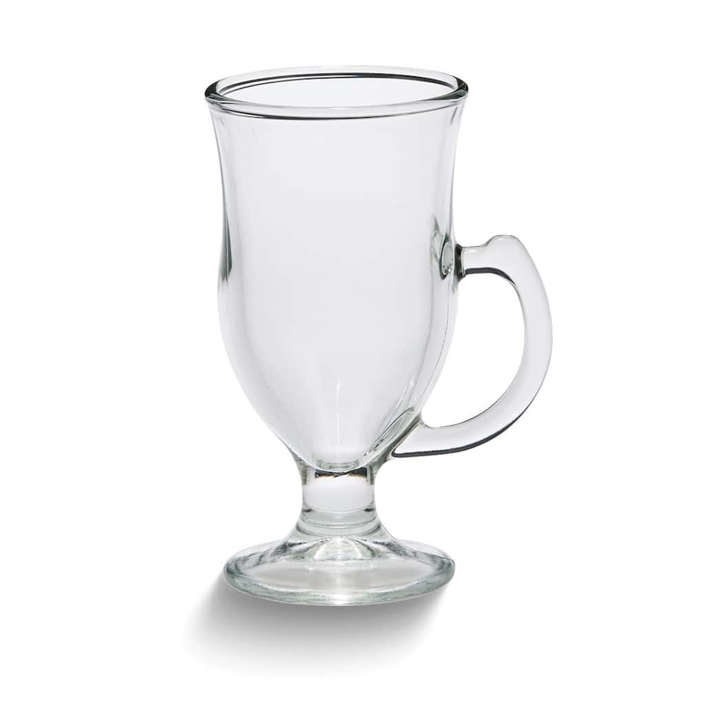 Curata Set of 12 Glass 8 Ounce Irish Coffee Mugs