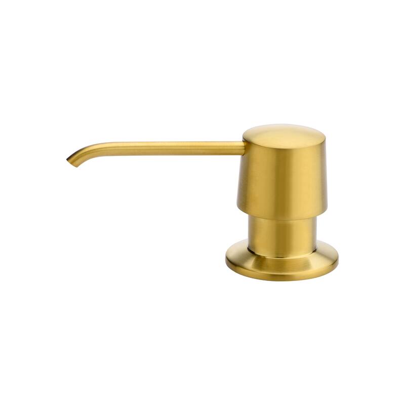 Luxier SC04-T Countertop Deck-Mount Metal Soap and Lotion Dispenser - Brushed Gold
