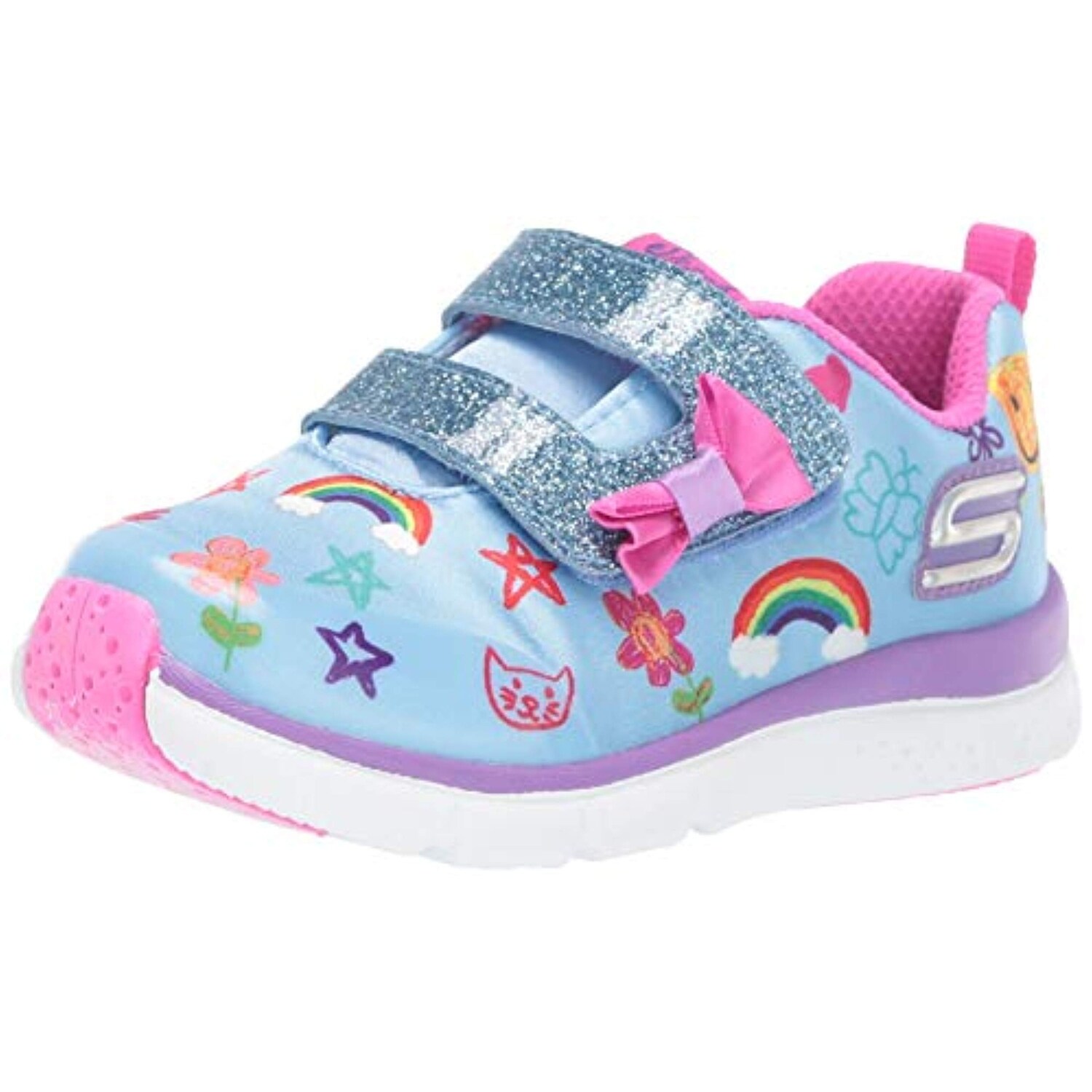 Skechers Baby Girls' Litebeams Gleam N'DREAM Sneaker, neon PinkMulti, 9 Medium US Toddler Skechers Baby Girls' Litebeams Gleam N'DREAM Sneaker, neon PinkMulti, 9 Medium US Toddler