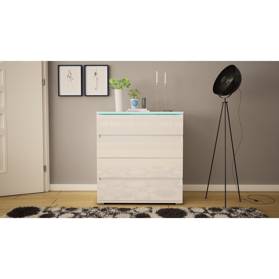 Strick Bolton Cyrena Glossy Modern Dresser On Sale Bed Bath