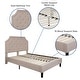preview thumbnail 52 of 121, Tufted Platform Bed with 10 Inch Pocket Spring Mattress
