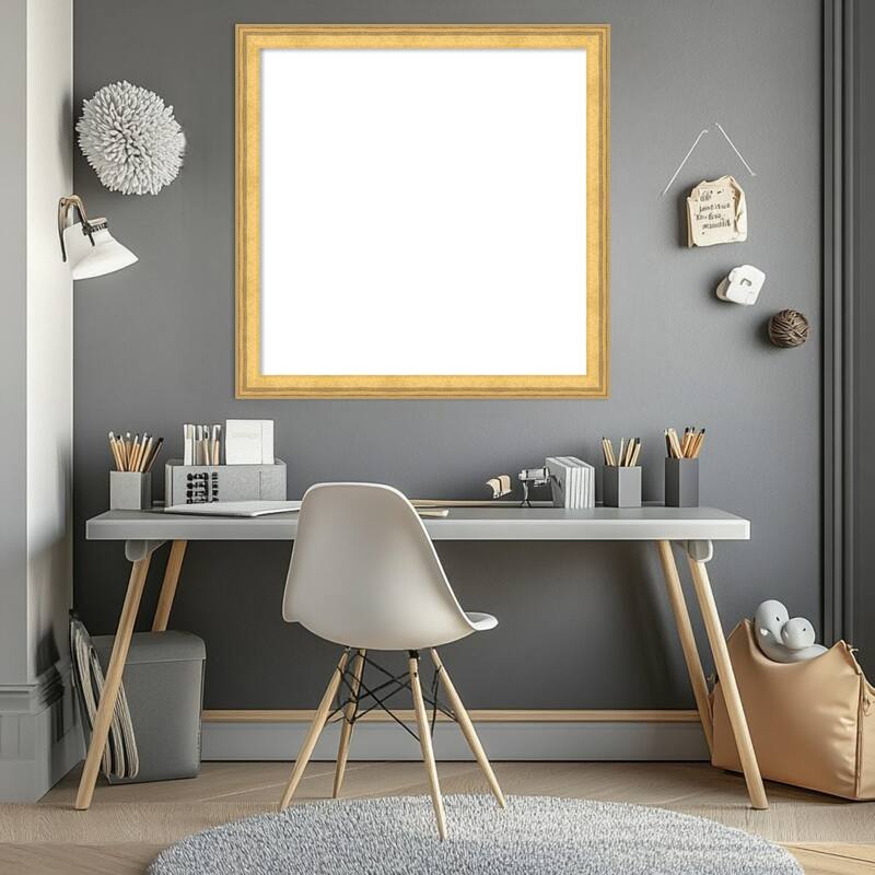 Owen Gold Framed Dry Erase Magnetic Board