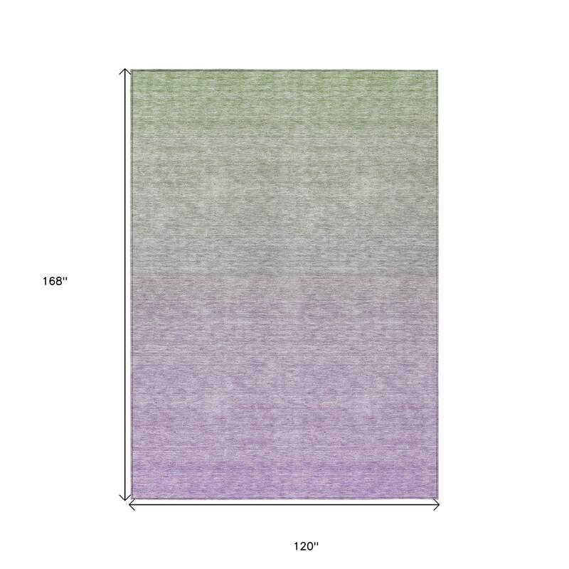 HomeRoots Ombre Transitional Rectangle Outdoor Rug