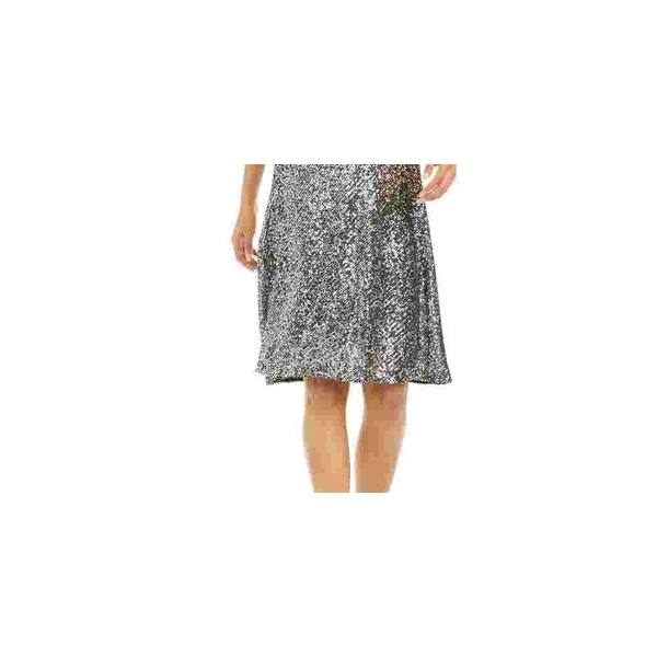 knee length dresses for ladies Adrianna Papell Plus Imitation Pearl-Trim Crepe Sheath Dress - Cherry Blossom