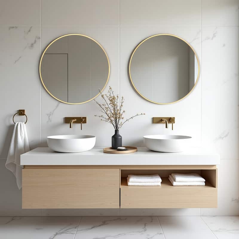 Round Wall Mirror Bathroom Vanity Mirror