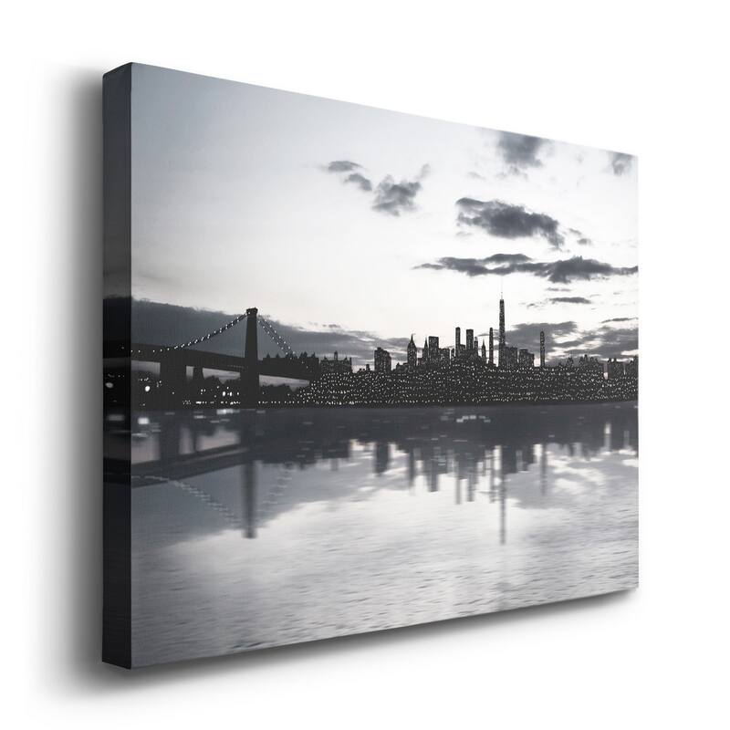 Shimmering Skyline Premium Gallery Wrapped Canvas - Ready to Hang