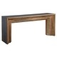 preview thumbnail 6 of 5, Uttermost 24987 Vail 18" Wide Concrete Top Wood Console Table