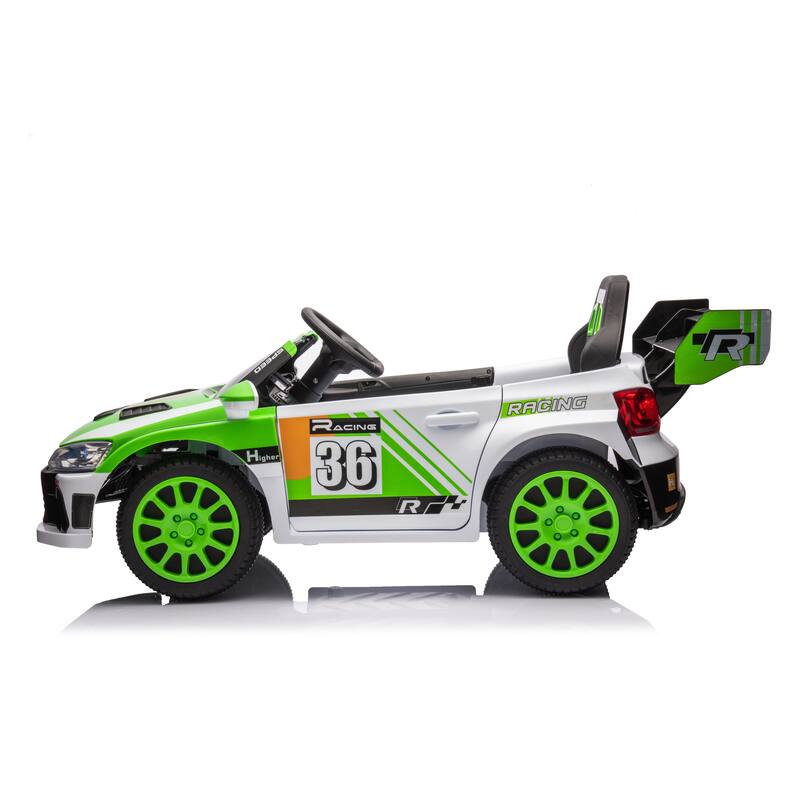 Remote Control Kids Ride On Car, 12V Battery Powered with Music, Lights, and Openable Doors