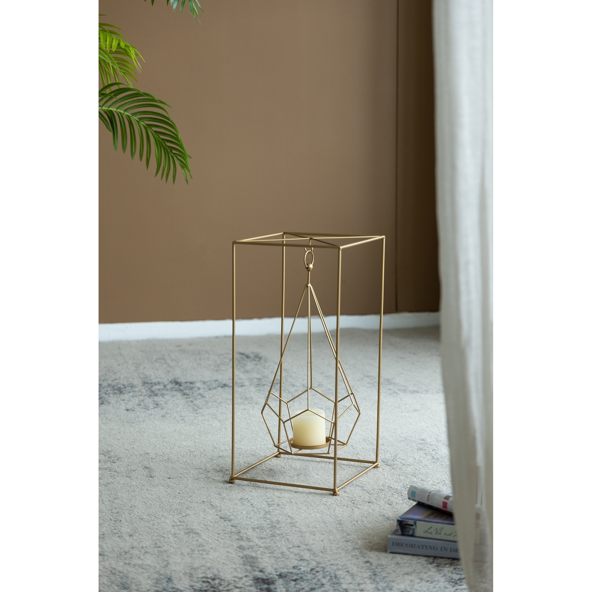 10.2x10.2x21.5" Metal Candle Holder