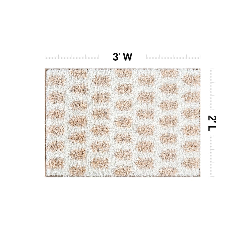 Scandinavian Arrow Shag Rug - Modern Look - Anthracite Dark Gray - Easy Maintenance