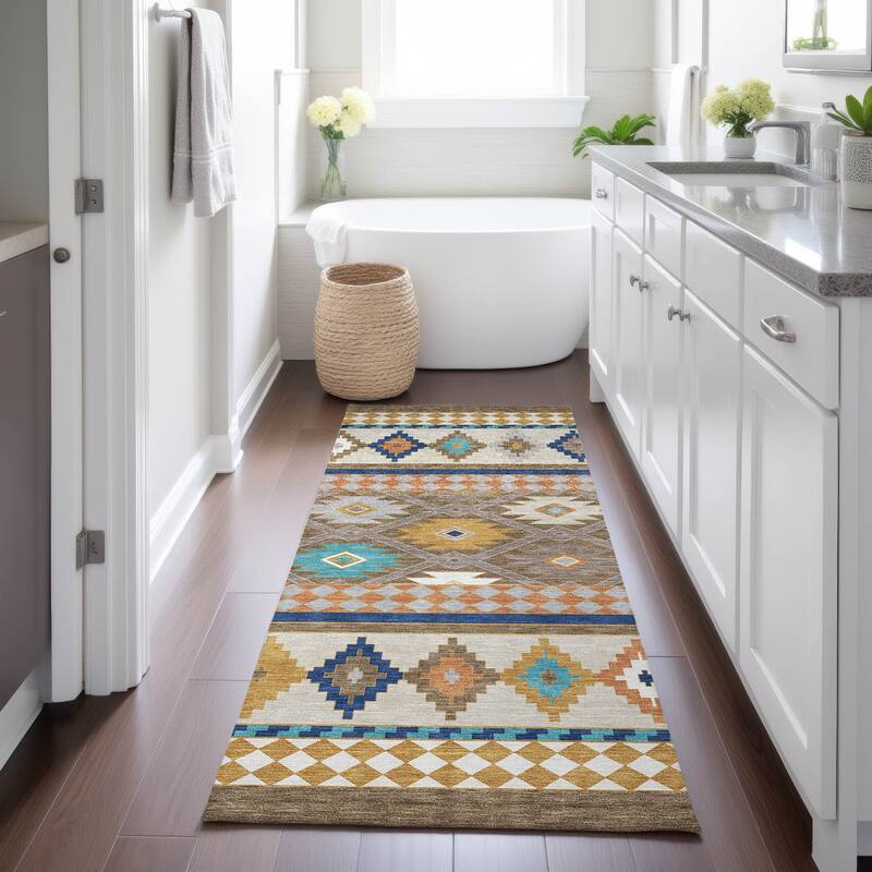 Machine Washable Indoor/ Outdoor Global Clemente Chantille Rug