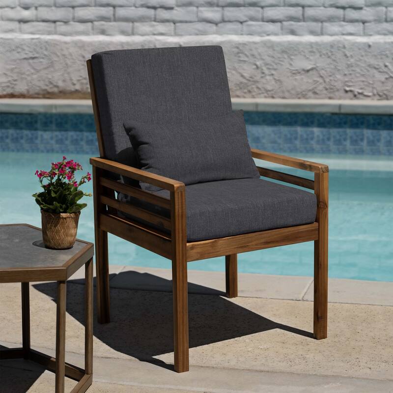 Outdoor Highback Dining Chair Cushion