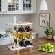 preview thumbnail 5 of 5, Wine Rack with Glass Holder - 13.7"D x 6.2"W x 13.4"H