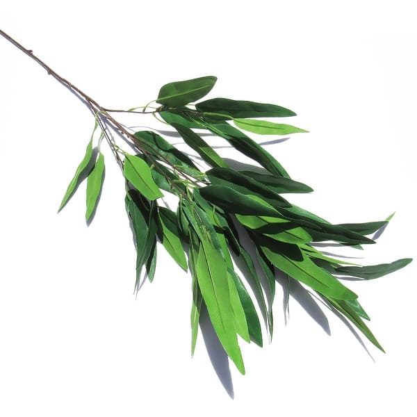 3 Dark Green 13 ARTIFICIAL Eucalyptus STEM FAUX GREENERY Bushes