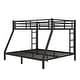 preview thumbnail 10 of 9, Full XL over King Size Metal Bunk Bed with Fence, Ladder, Space-Saving and Noise Reduced for Teens and Adults