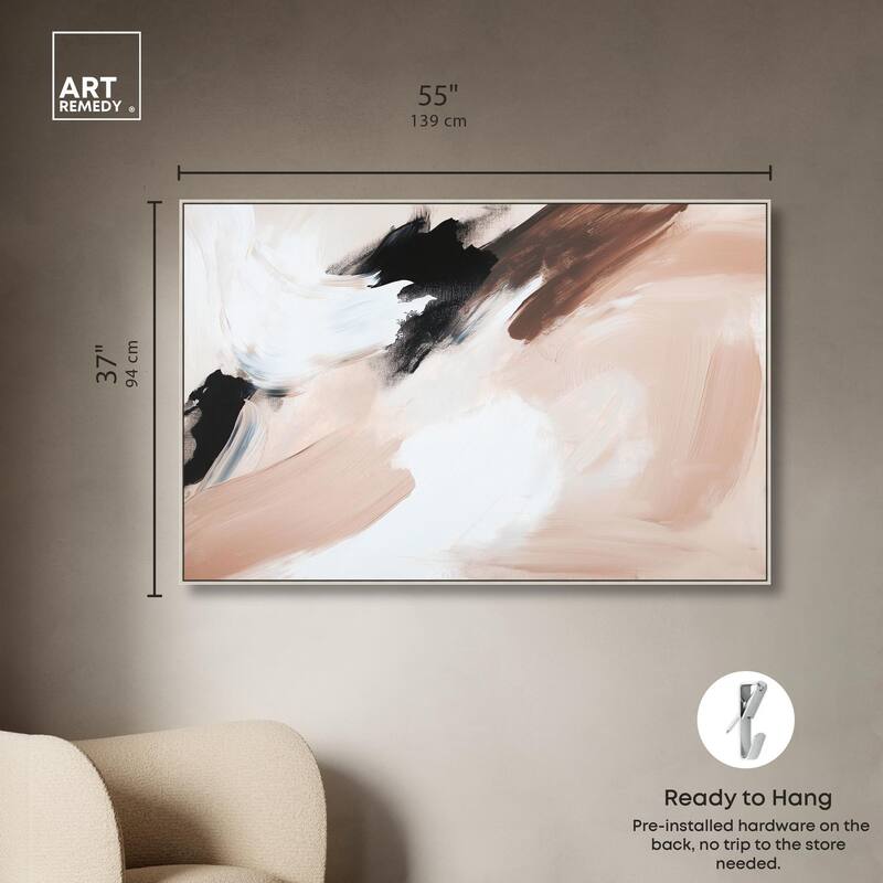 Swirls of Cream II Canvas by Art Remedy