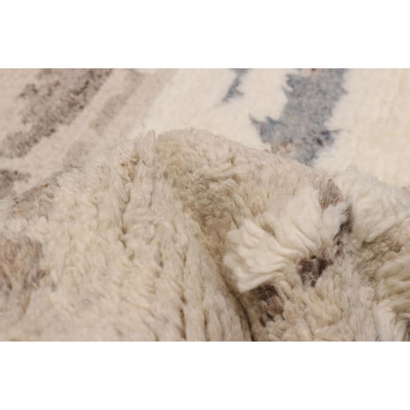 ECARPETGALLERY Hand-knotted Tangier Beige Wool Rug - 8'0 x 9'11