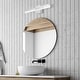 preview thumbnail 49 of 62, JONATHAN Y Baxter 22" 1-Light Modern Contemporary 360-Degree Rotatable Iron/Seeded Acrylic Integrated LED Vanity Light