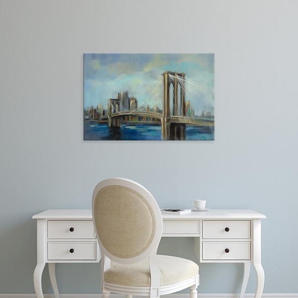 Easy Art Prints Silvia Vassileva's 'Brooklyn Bridge' Premium Canvas Art