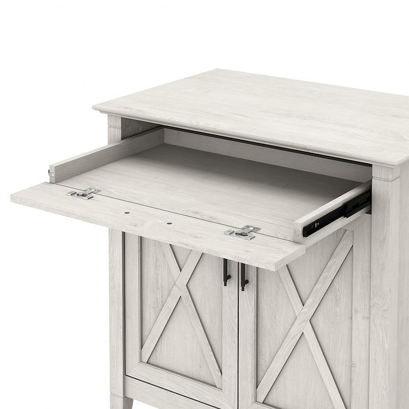 Key West Secretary Desk with Storage Cabinet by Bush Furniture