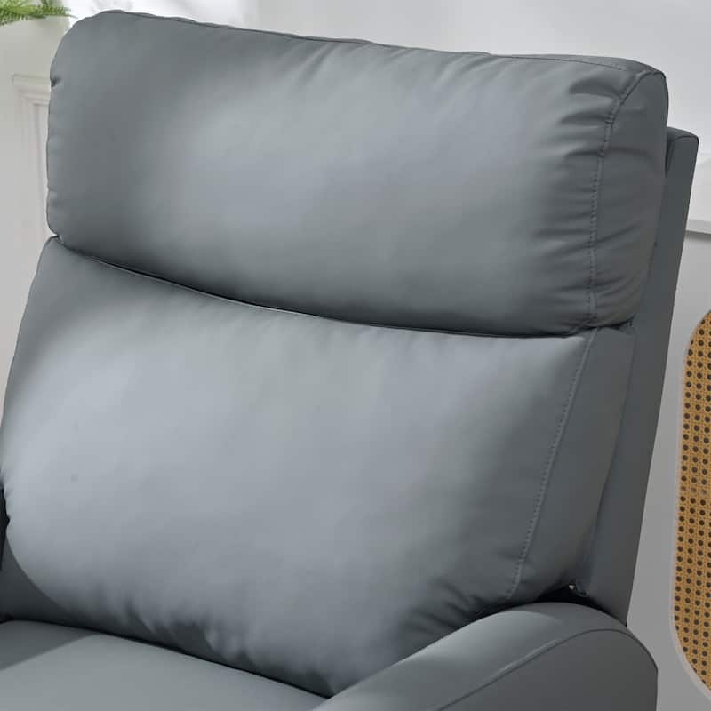 PU Power Swivel Recliner Chair with 270° Rotation, Electric 95-160° Recline and Dual USB Ports - 330lb Capacity
