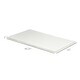 preview thumbnail 3 of 3, Qaba Foam Crib Toddler Mattress with Breathable Padding and Cover, Easy to Clean, 39" x 22", Pure White