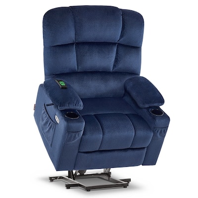 MCombo Dual Motor Power Lift Recliner Chair for Elderly, Massage and Heat, Fabric 7680