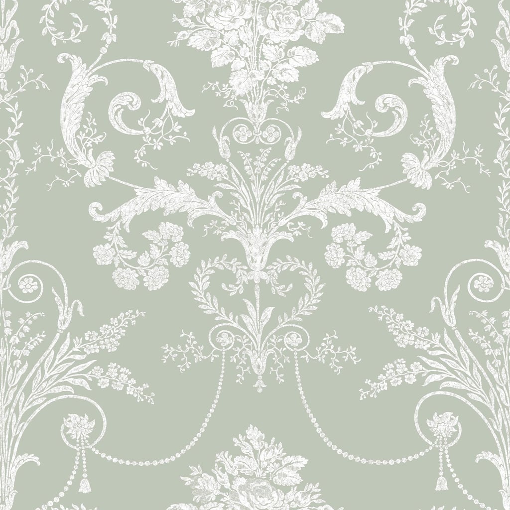 Laura Ashley Josette Sage Green Wallpaper