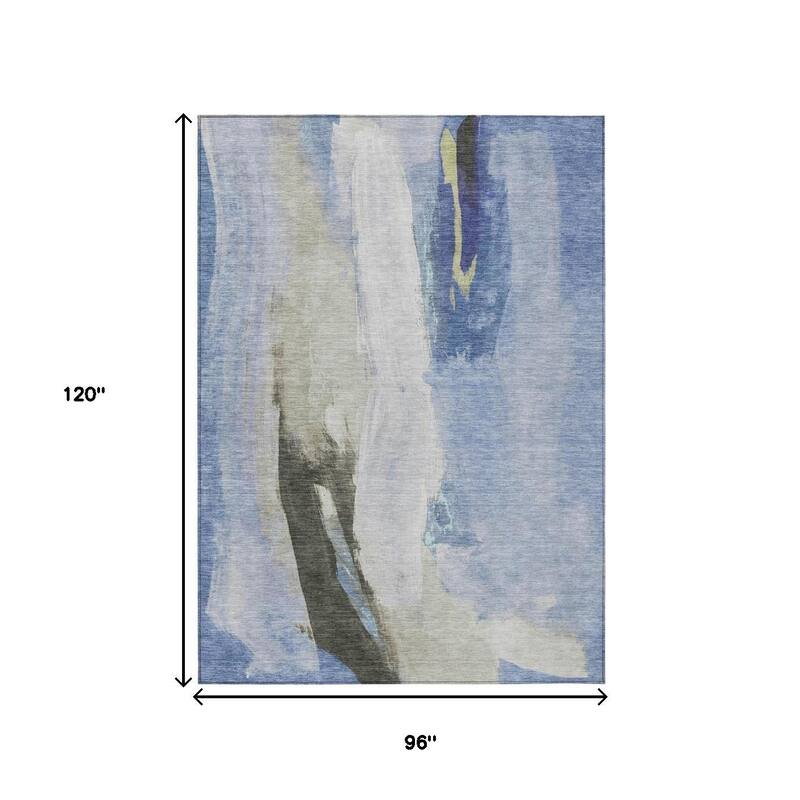 HomeRoots Abstract Transitional Rectangle Outdoor Rug