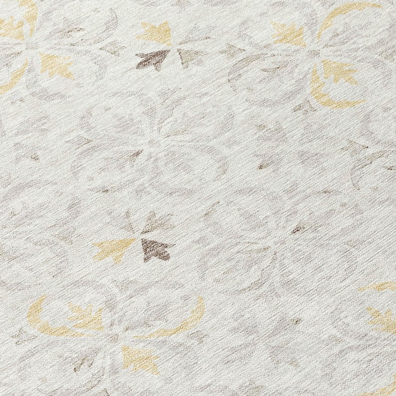 Machine Washable Indoor/ Outdoor Chantille Traditional Medallion Rug
