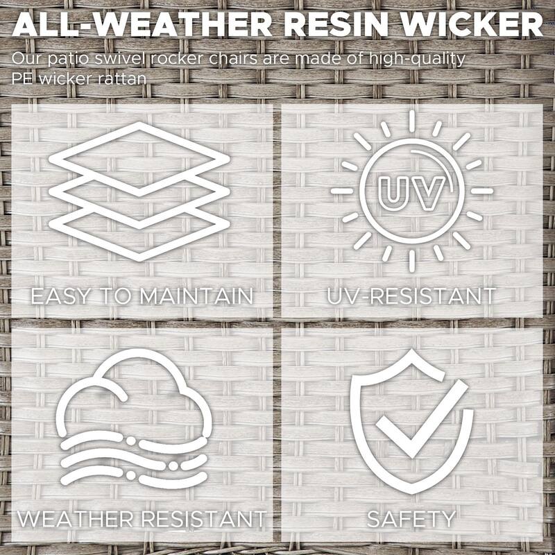 7 Pieces Sofa with Swivel Chairs Ottomans and Table Set